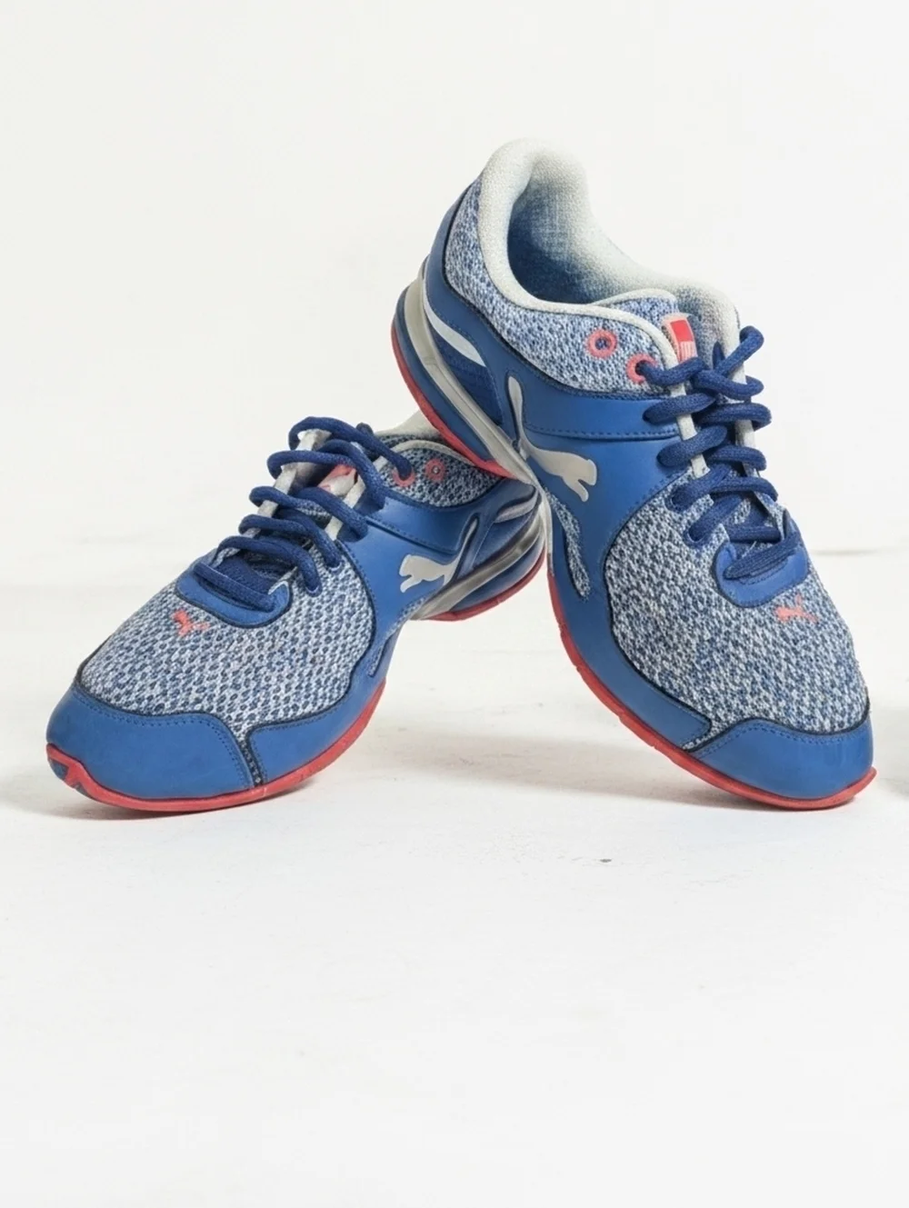 Puma IoCell 1.0 Womens  Blue Pink Athletic Running Shoes Size 8